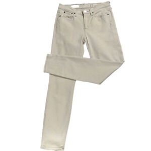 J crew Toothpick Ankle Jeans Off-white. Size 27